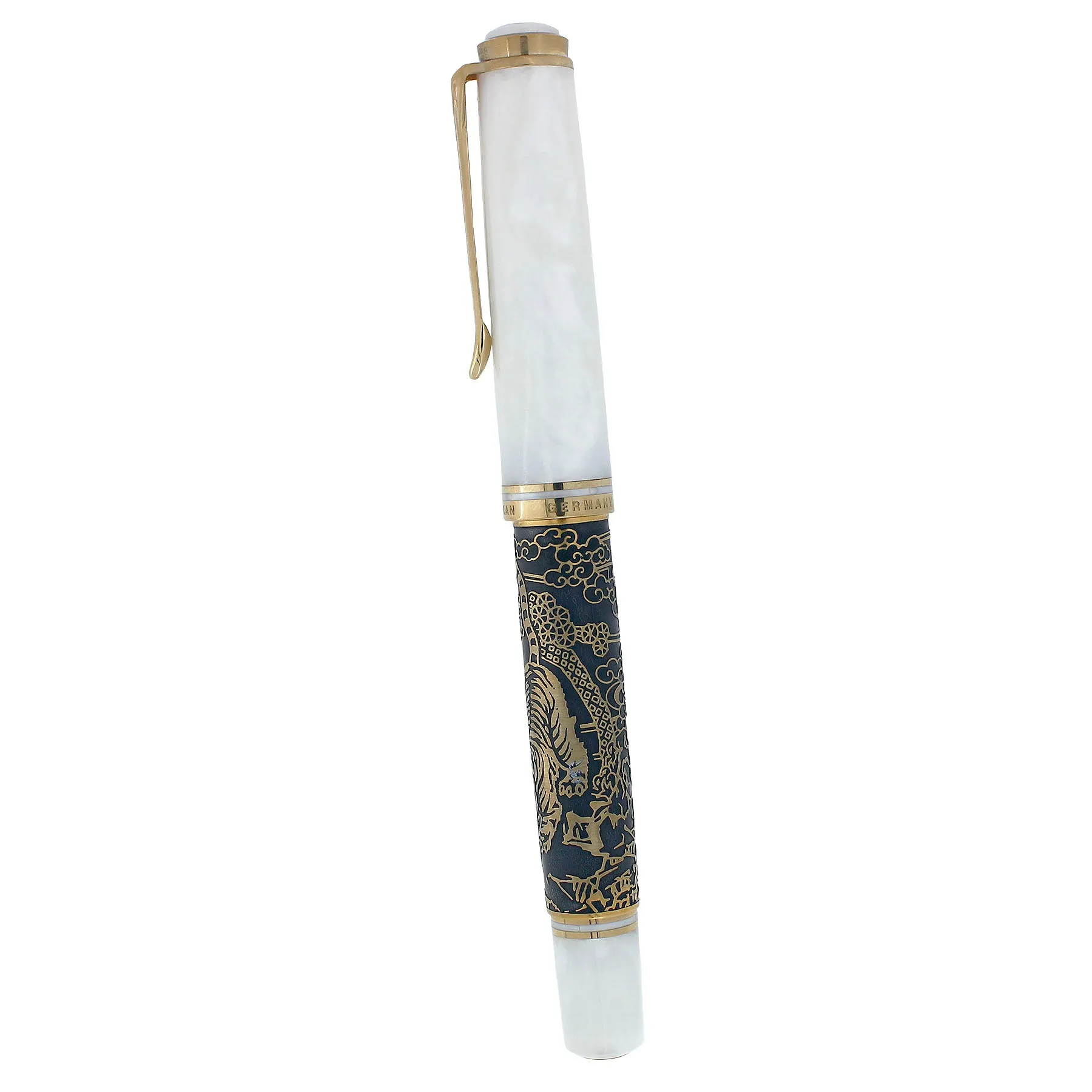 2000 PELIKAN M924 TALE OF A WHITE TIGER LIMITED EDITION 580/888 FOUNTAIN PEN W/BOX NEVER INKED