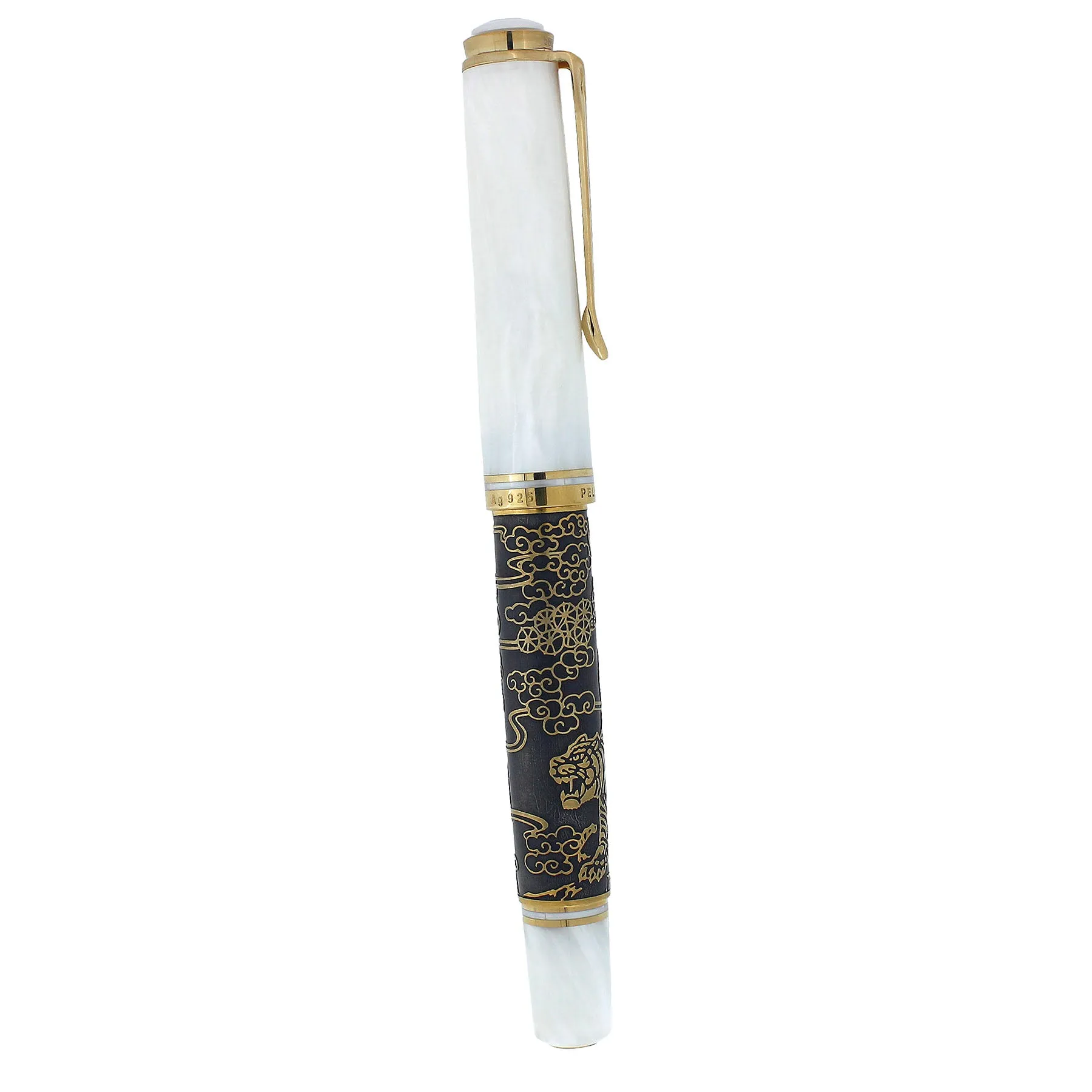 2000 PELIKAN M924 TALE OF A WHITE TIGER LIMITED EDITION 580/888 FOUNTAIN PEN W/BOX NEVER INKED