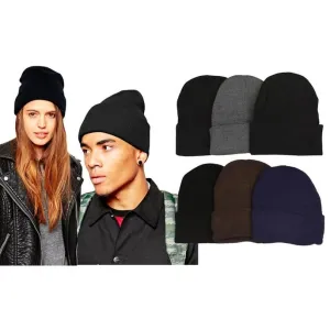 6-Pack: ToBeInStyle Unisex Warm Double-Layered Beanies