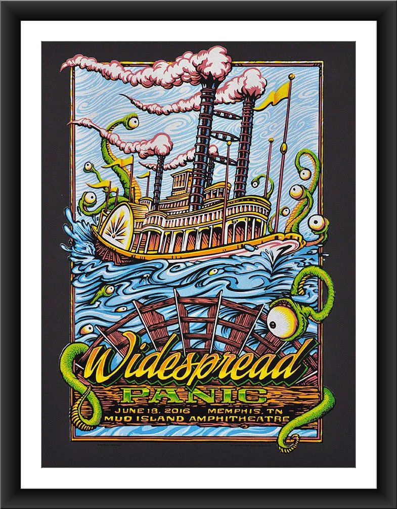 AJ Masthay "Widespread Panic - Mud Island" Ultra Black