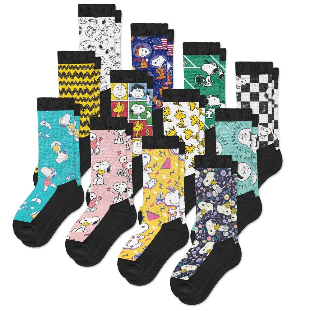 All New Patterns EasyStretch™ Diabetic Socks Bundle 12-Pack