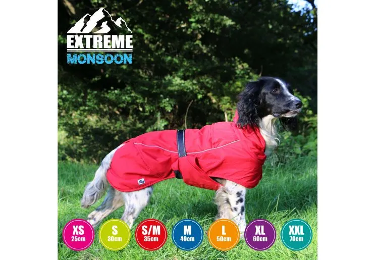 Ancol - Extreme Monsoon Dog Coat - Black - x small - 25cm