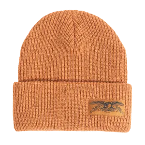 ANTIHERO STOCK EAGLE LABEL BEANIE BROWN