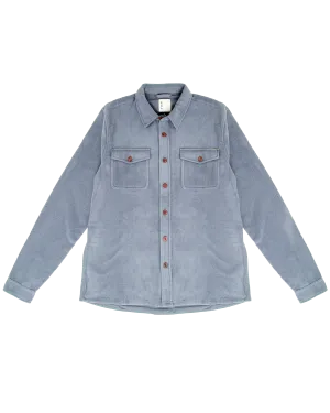 Aspen Shirt Jacket in Azure Heather