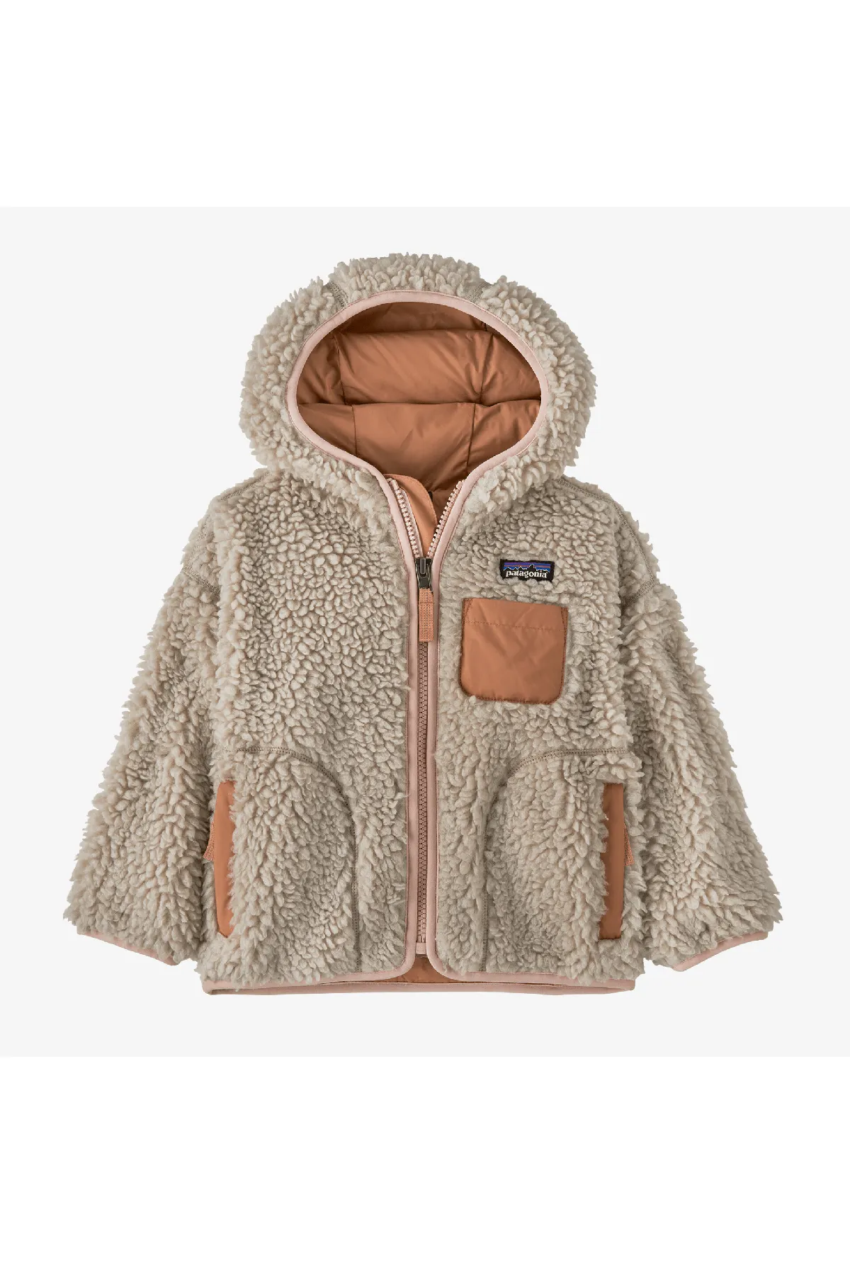 Baby Retro-X Hoody - Natural w/Mallow Pink