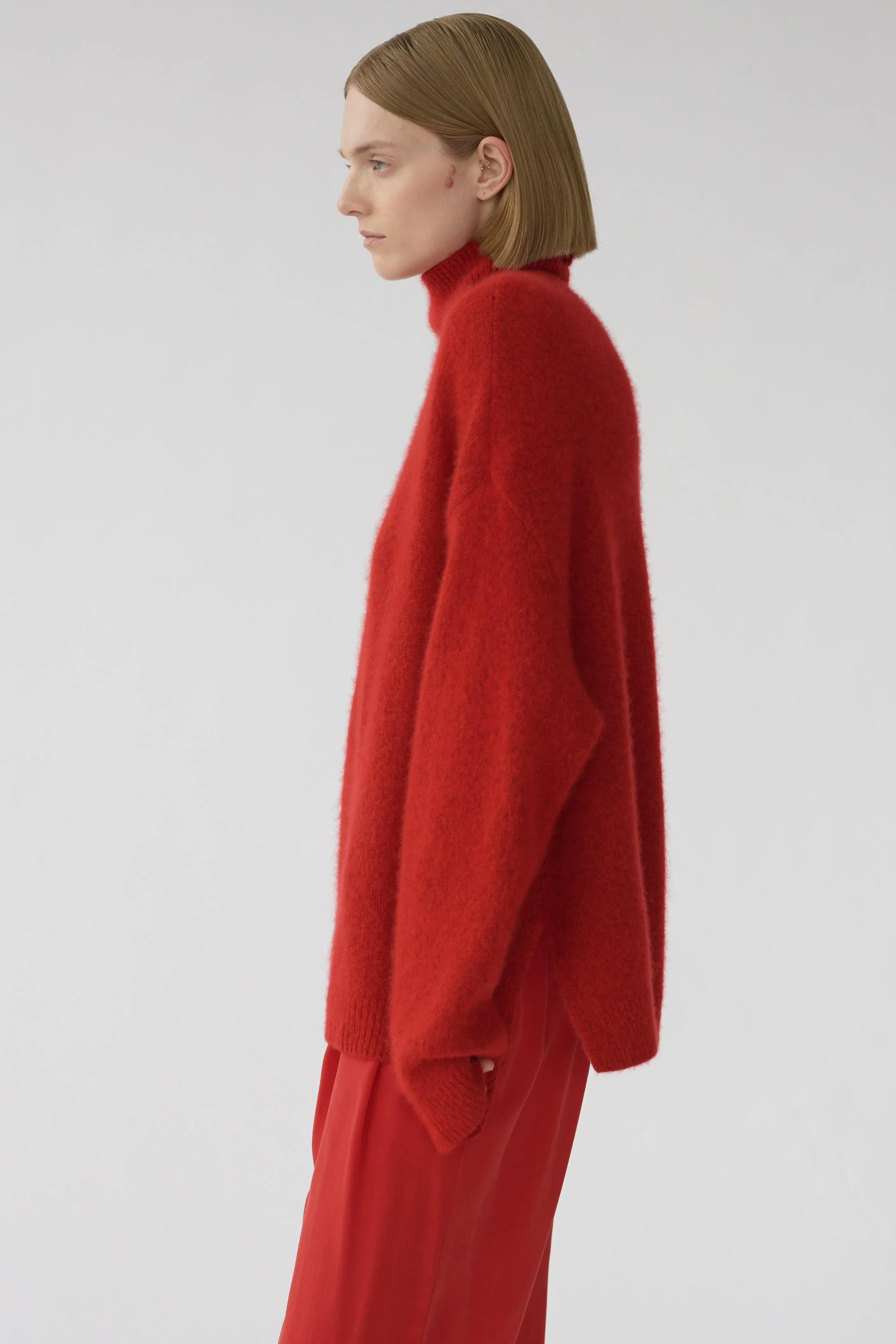 BEZ KNIT - CARDINAL RED - SILK/CASHMERE