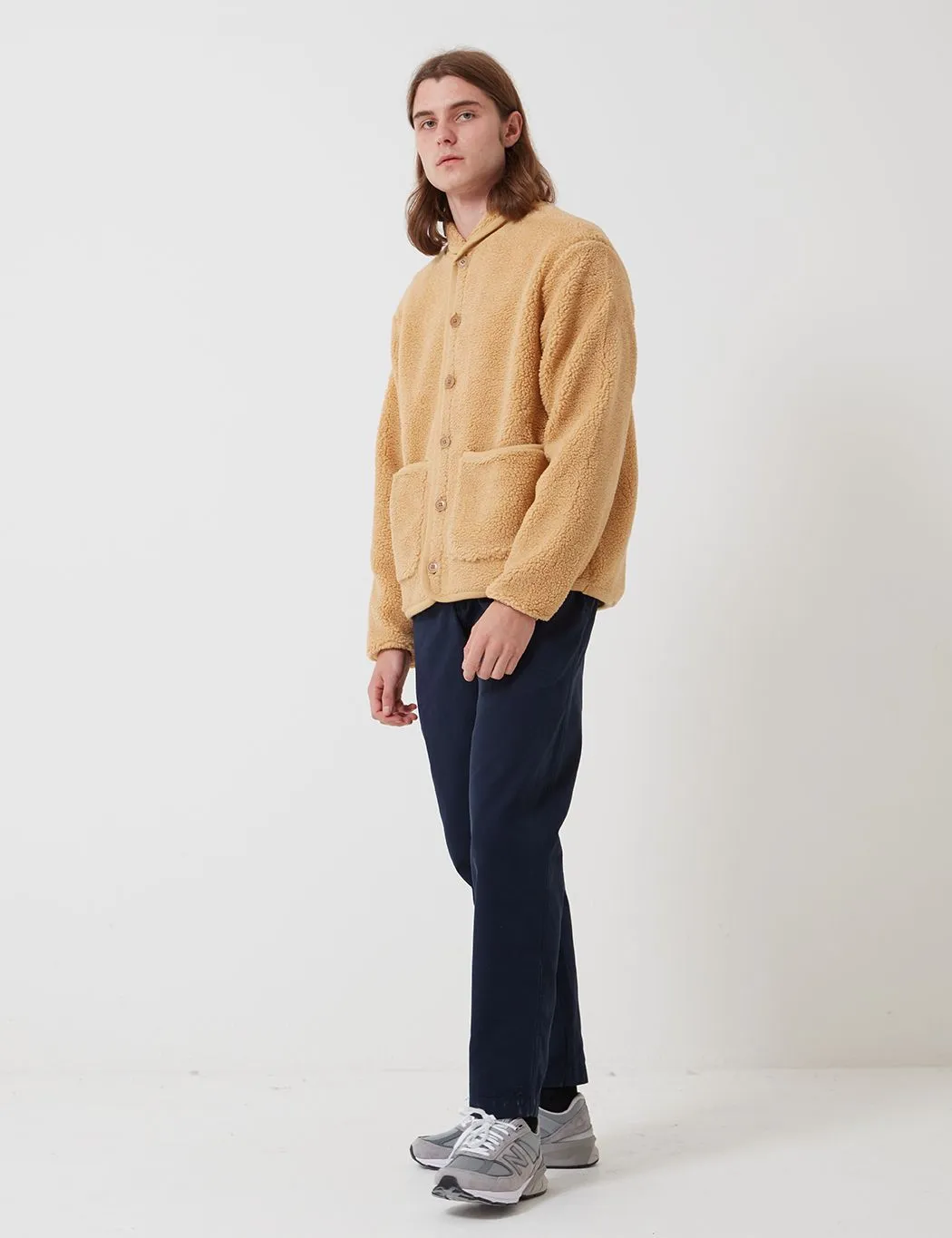 Bhode Fleece Work Jacket - Beige