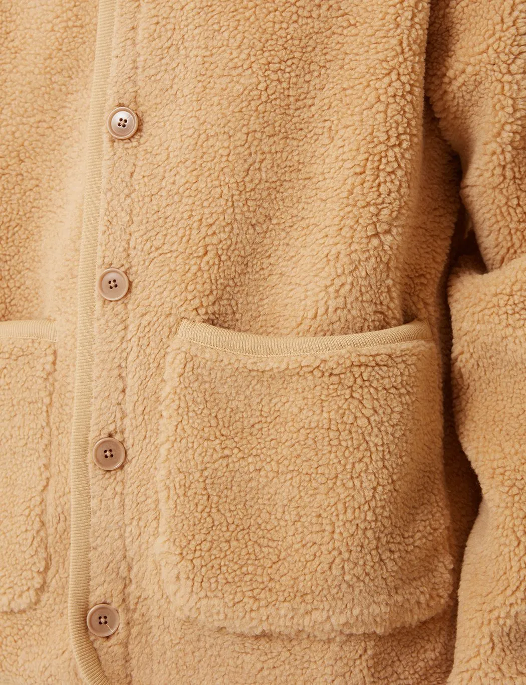 Bhode Fleece Work Jacket - Beige