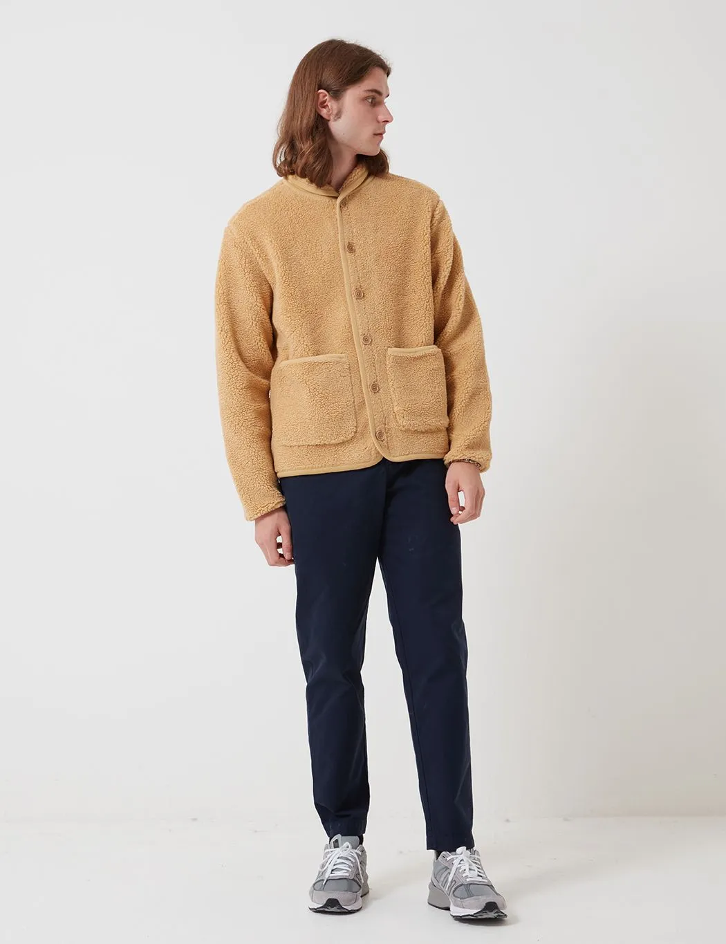 Bhode Fleece Work Jacket - Beige