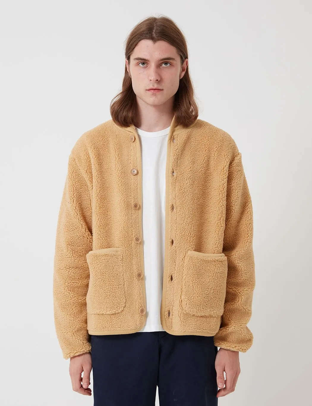 Bhode Fleece Work Jacket - Beige