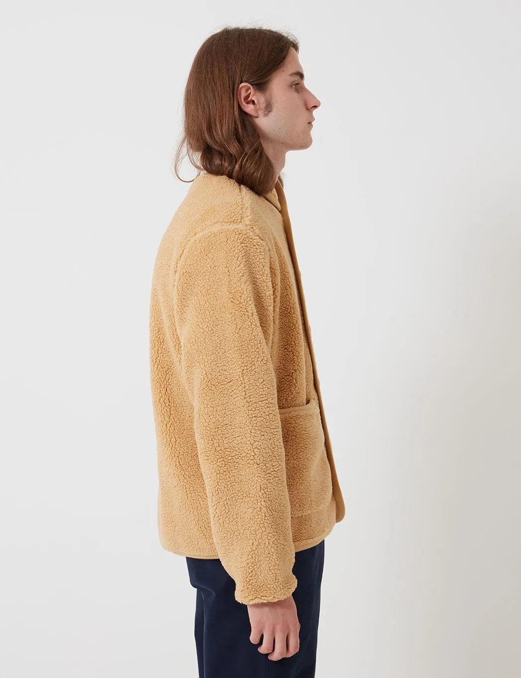 Bhode Fleece Work Jacket - Beige