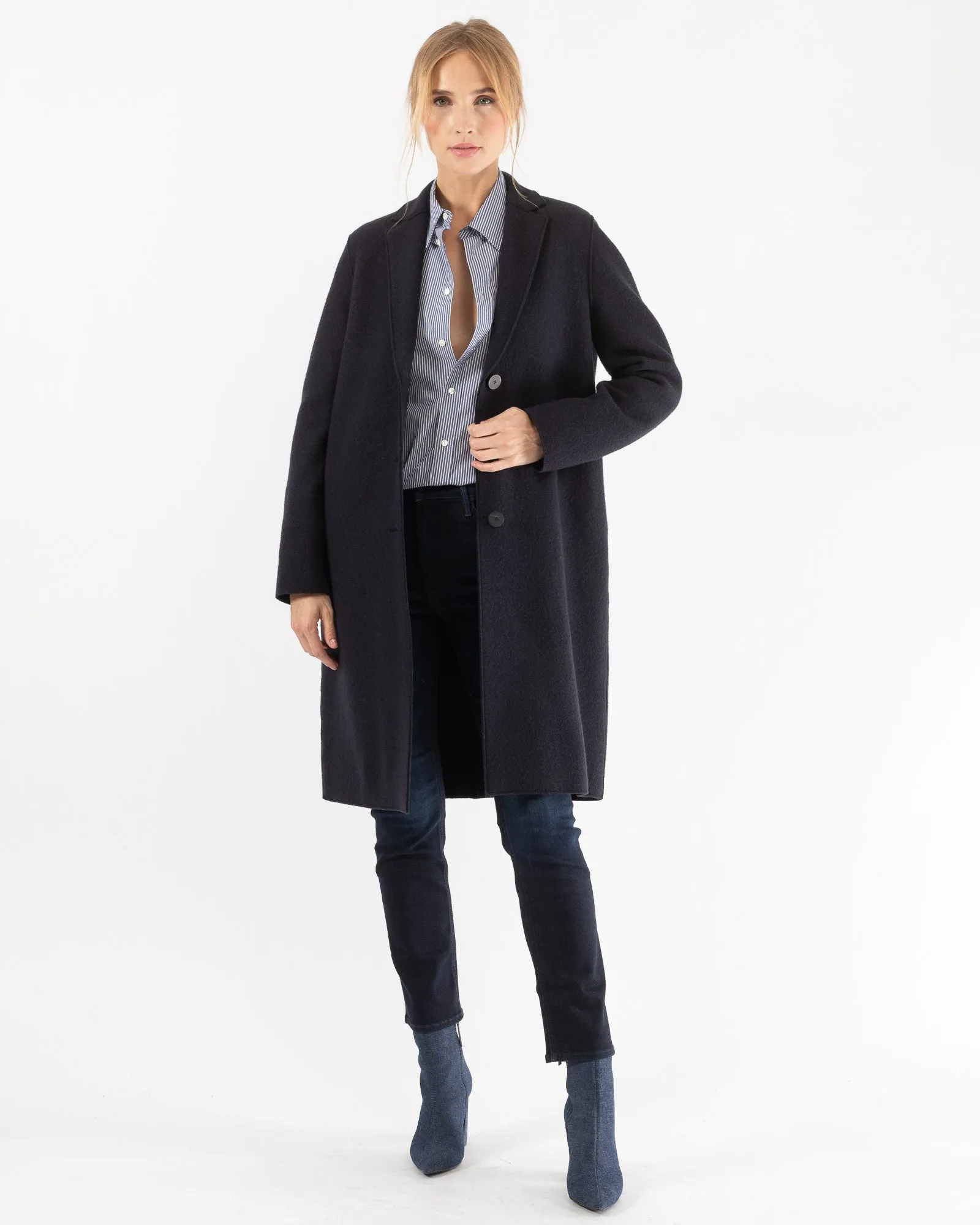 Boiled Wool Coat