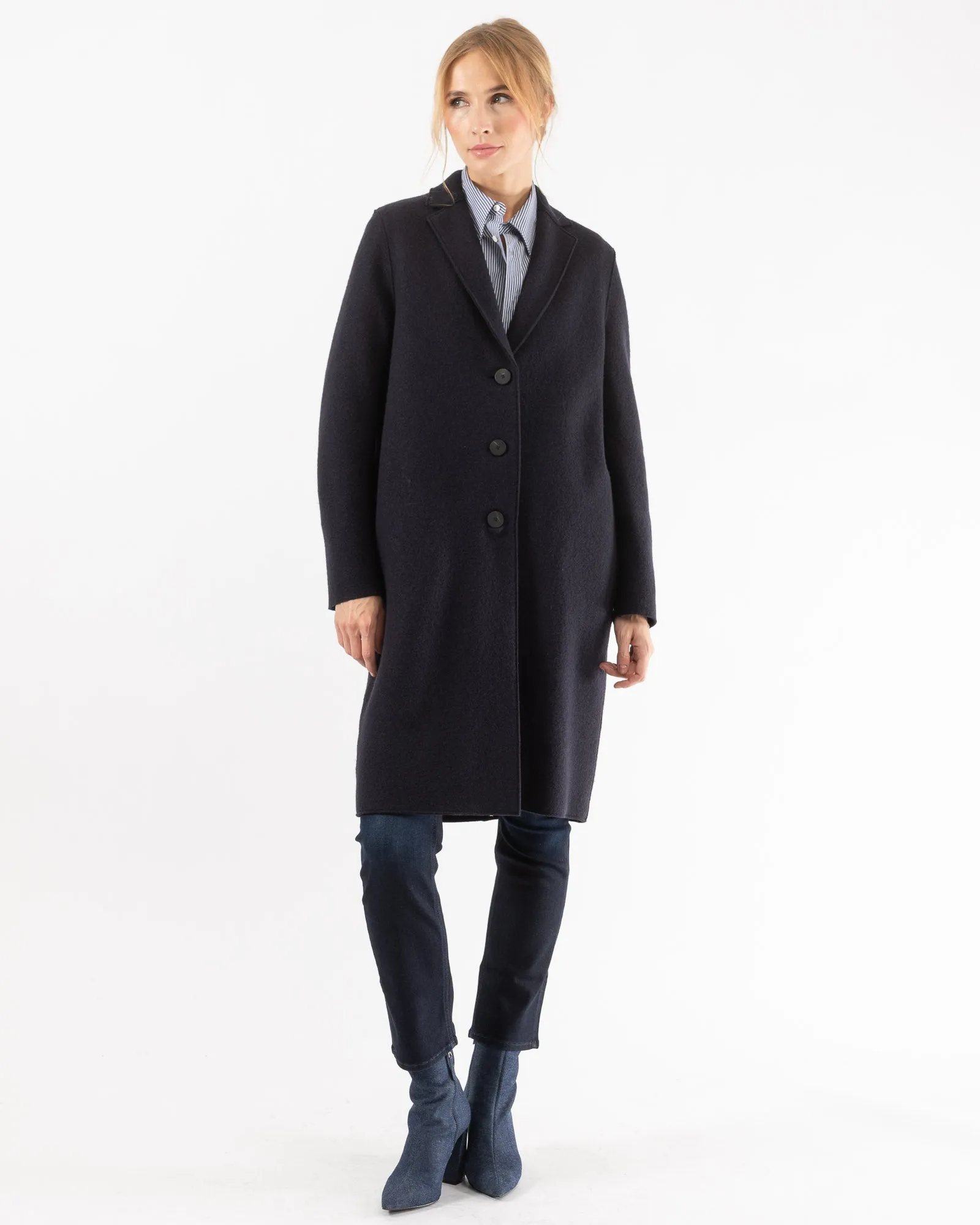 Boiled Wool Coat