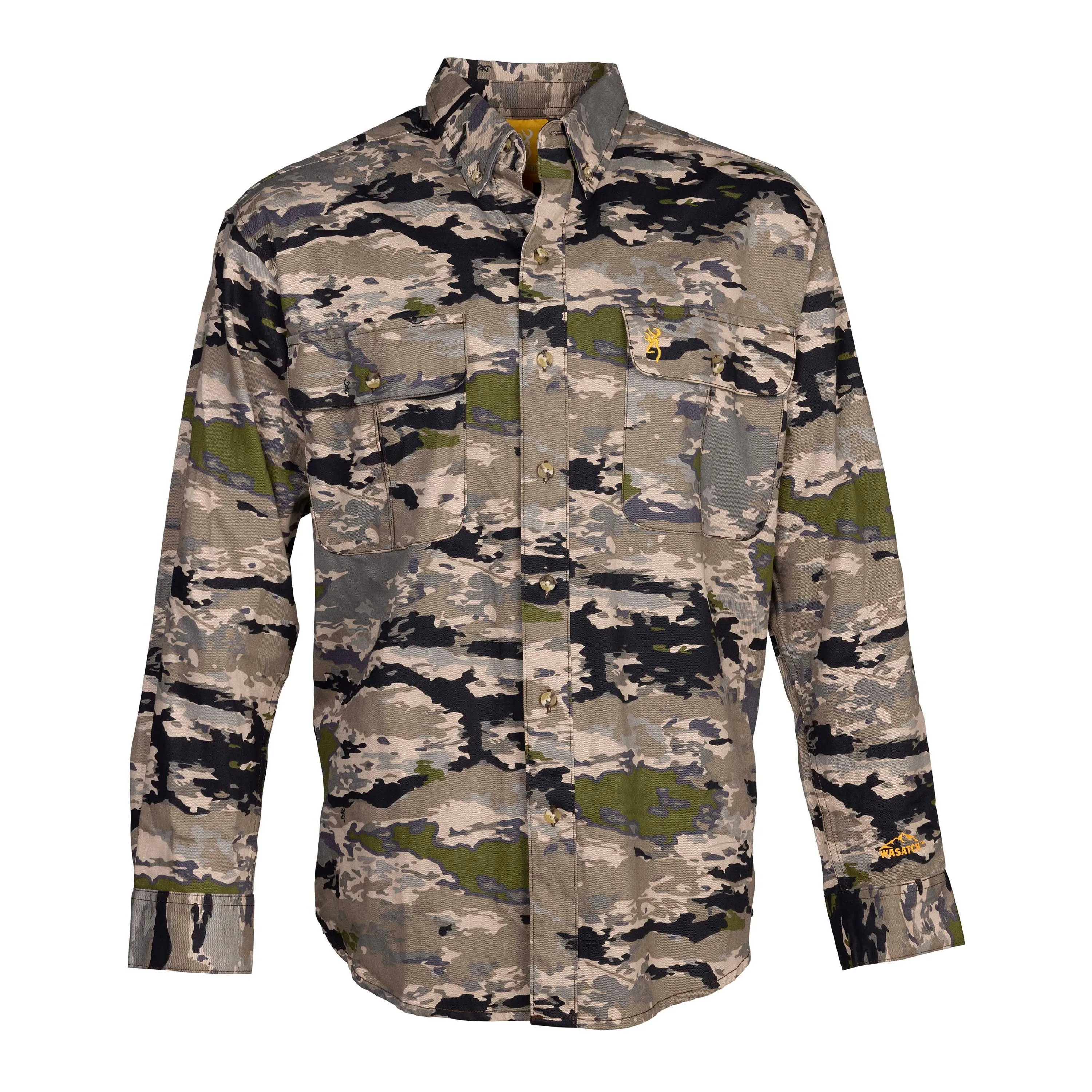 Browning Wasatch Long Sleeve Lightweight Button Down Shirt