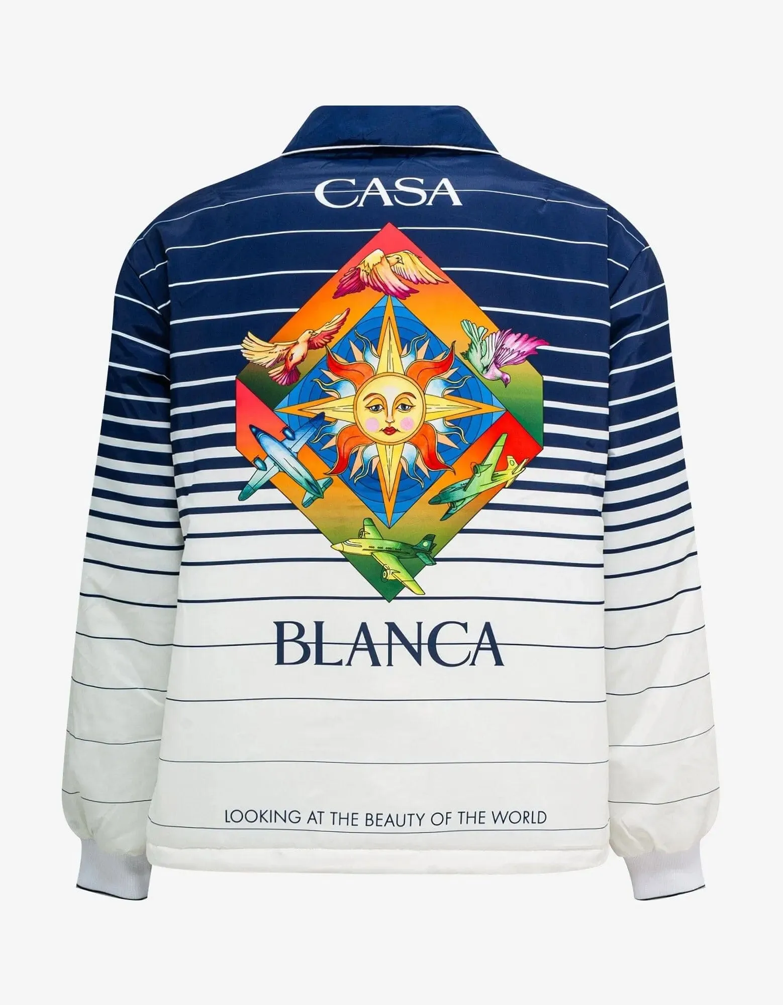 Casablanca Blue Les Elements Coach Jacket