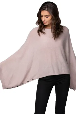 Convertible Multi-Wear 100% Cashmere Poncho Sweater Pullover