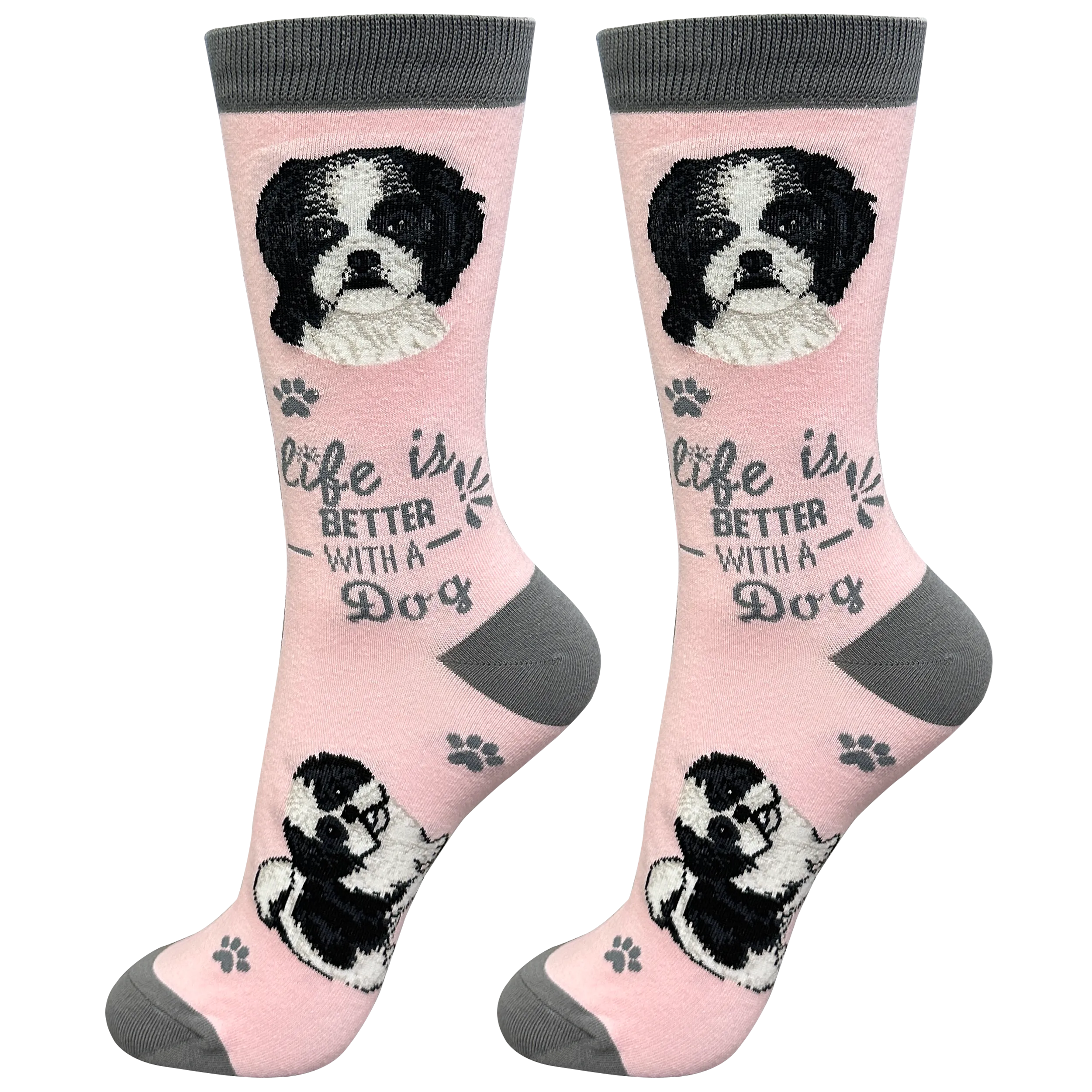 Cool Socks Black Shih Tzu