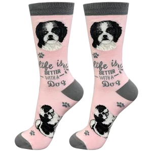 Cool Socks Black Shih Tzu