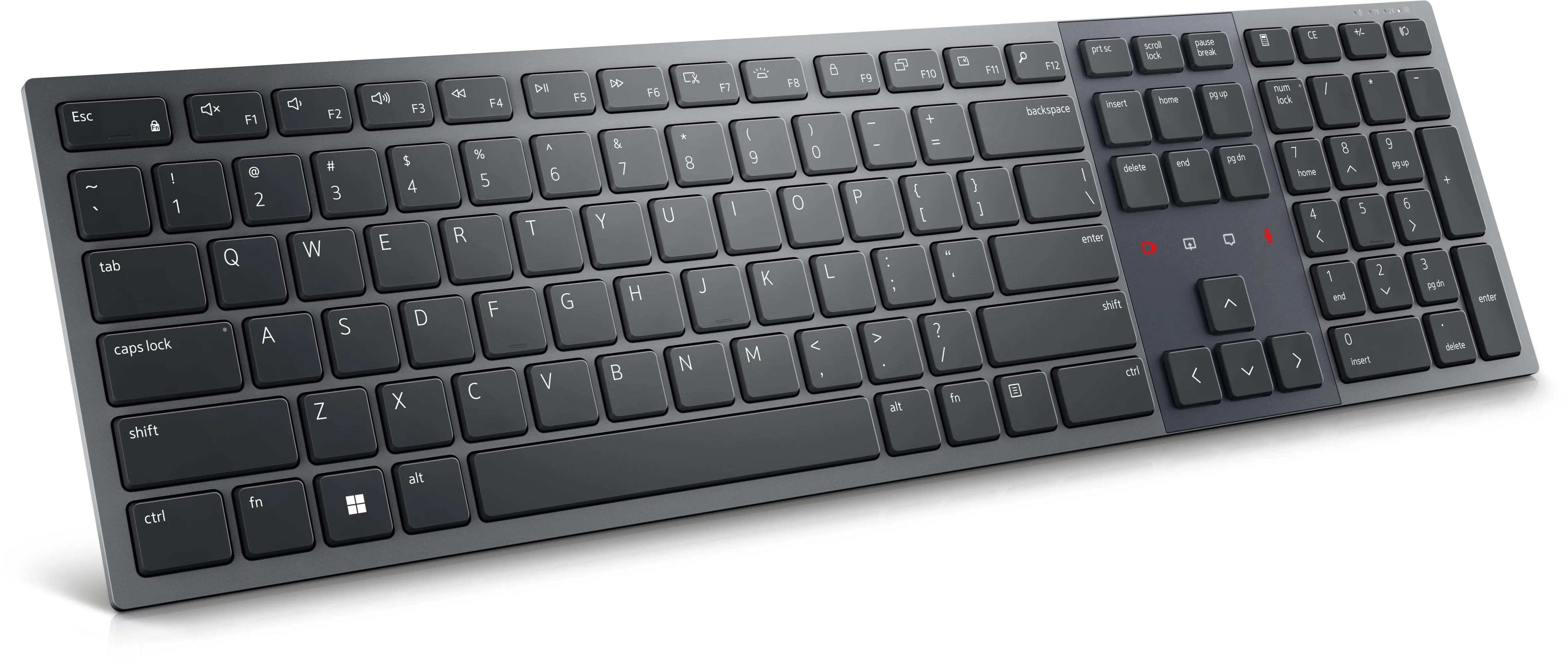 Dell Premier Kb900 - Keyboard - Collaboration - Backlit - Wireless - 2.4 Ghz, Bluetooth 5.1 - Qwerty - Uk - Graphite - W