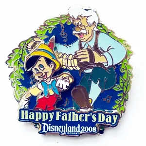 Disney DLR Happy Fathers Day 2008 Geppetto Pinocchio Dancing Limited Edition 1000 Pin