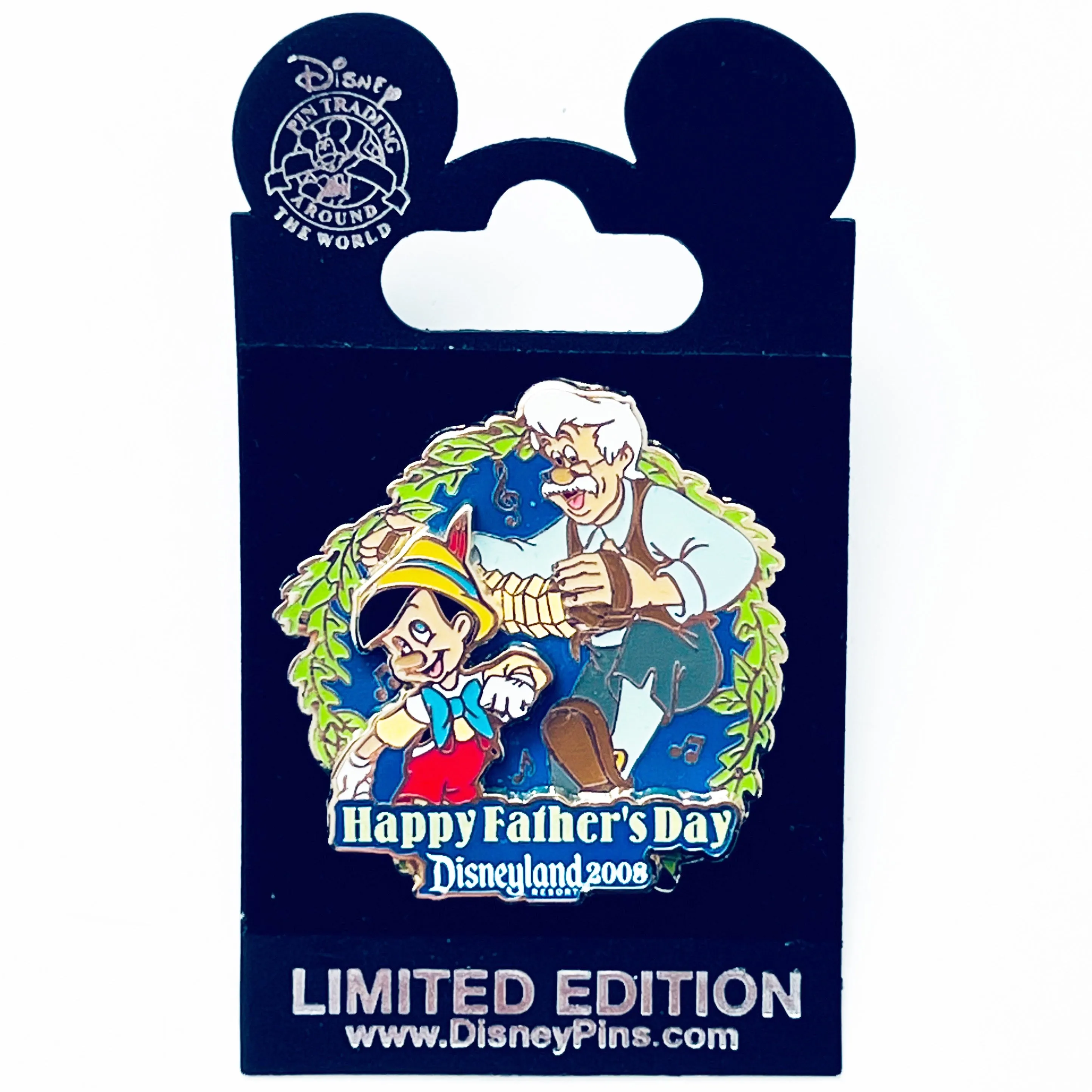 Disney DLR Happy Fathers Day 2008 Geppetto Pinocchio Dancing Limited Edition 1000 Pin