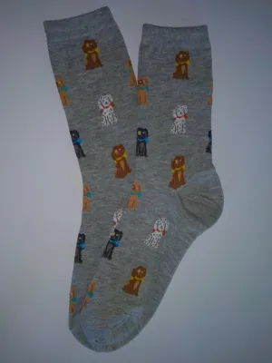 Dog Breeds Crew Socks