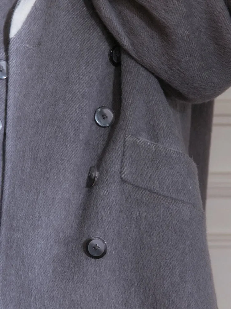 Double breasted wool coat【s0000005785】