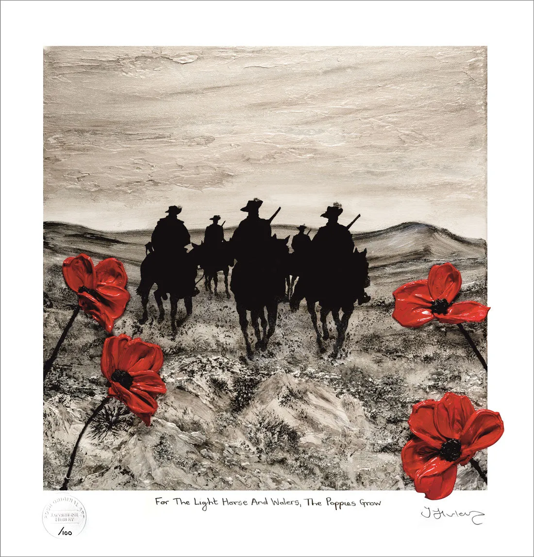 ‘For The Light Horse And Walers, The Poppies Grow’ - Jacqueline Hurley