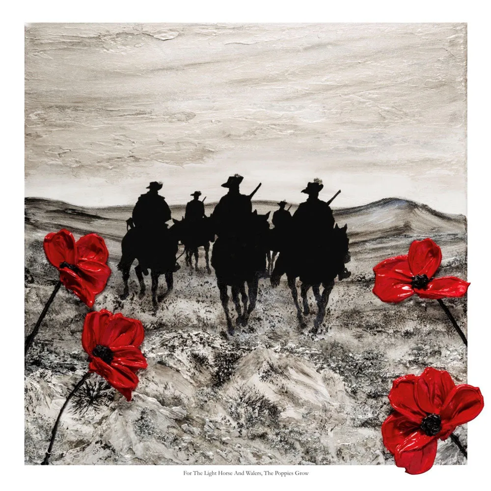 ‘For The Light Horse And Walers, The Poppies Grow’ - Jacqueline Hurley