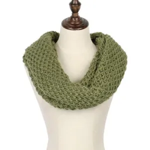 Green Chunky Hand Knitted Snood