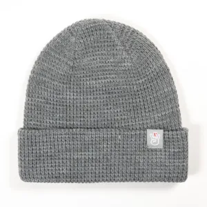 Hazy Gray Waffle Beanie