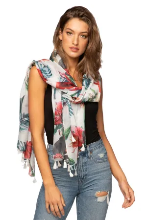 Hibiscus Garden Scarf