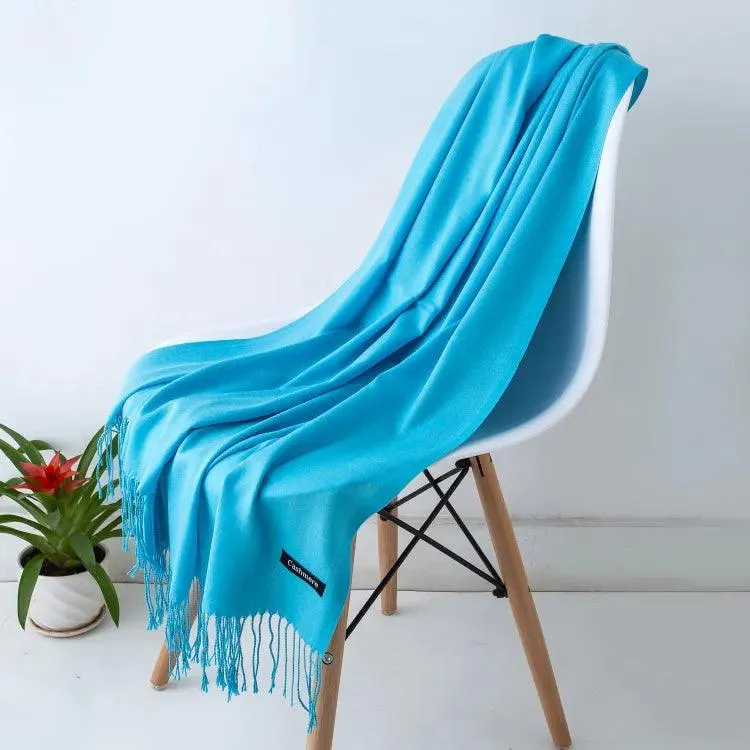 Long Warm Cashmere Hijab Scarf