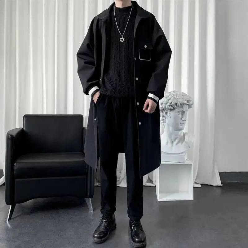 Men's Mid-length Temperament Overknee Overcoat