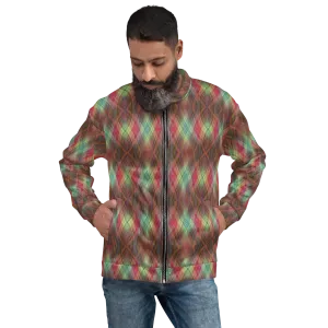 Recursia Argyle Rewired II Men's Bomber Jacket