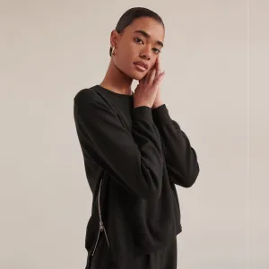 Yara Side-Zip Sweater